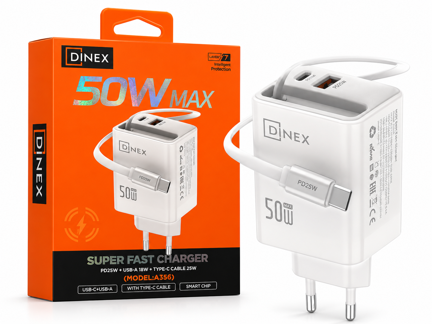 DINEX 50W type C Fast Charger